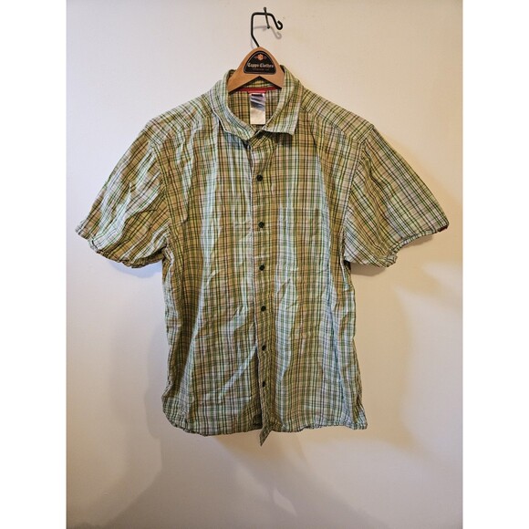 The North Face Other - The North Face Casual Shirt Mens Large Green Check Button Up Chest Pocket